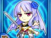 探検ドリランド取得カード：No.3687 – 冷淡剣士レベカ（水・R）